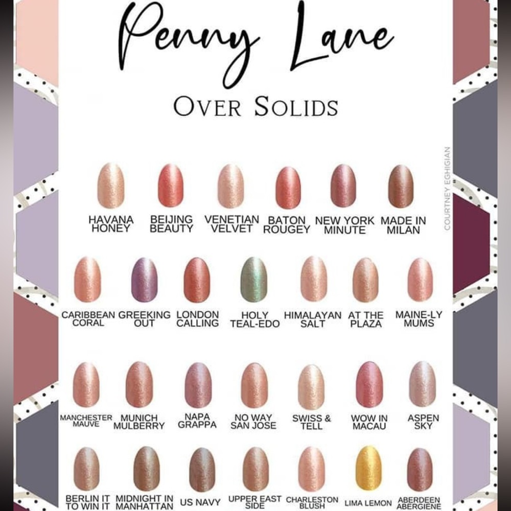 *Retired* Color Street: Penny Lane | Copper Metallic Gold Shimmer Party Peach - Picture 10 of 15